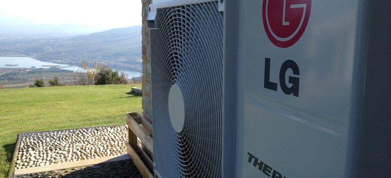 Αντλία θερμότητας LG Therma V 16kW στη Ραχιά