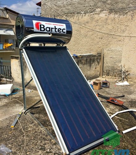 Ηλιακός θερμοσίφωνας Bartec 130lt στη Βέροια